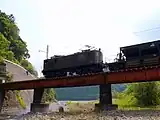 工事列車としてE101に牽引されるホキ800形貨車。（2007年5月24日）