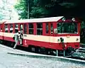 クハ600形旧塗装。井川駅にて 1993年（平成5年）10月撮影