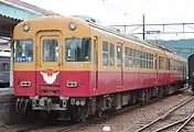 先頭車の千頭方は、行き先板が外されて鳩マークが取付けられている（2013年7月）