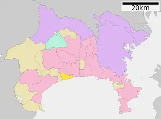 大磯町位置図