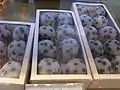 店頭の豆大福（2010年11月28日撮影）