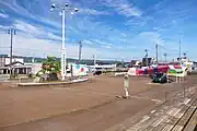 駅前ロータリー（2022年7月）