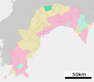 大川村位置図