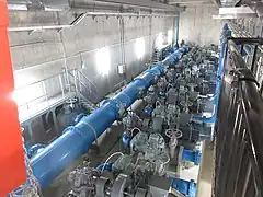 男川浄水場の内部