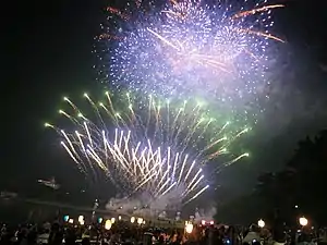 8月初旬に行われる花火大会