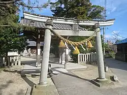 犬頭神社石鳥居（2017年（平成29年）1月）