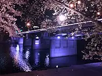 明代橋のライトアップ
