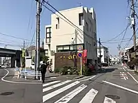 Y字路の例(愛知県岡崎市)