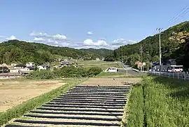 奥殿陣屋付近から撮影