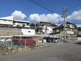 甲山へ向かう坂道