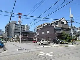 NTT西日本岡崎ビルに至る道路