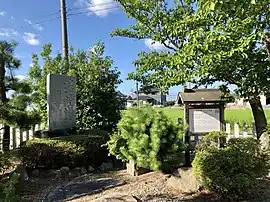 諏訪神社にある渡古戦場跡