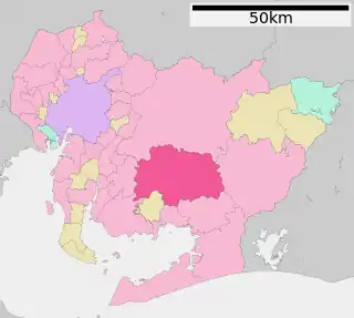岡崎市位置図