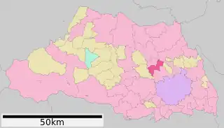 桶川市位置図