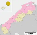 隠岐の島町位置図