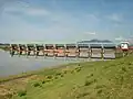 旧可動堰全景（上流側）