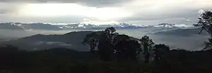 外秩父山地からみた奥秩父山塊