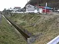 猪苗代湖畔の旧水路