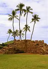 1964年に再興された砦の一部