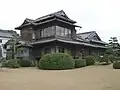 主屋東北の2階座敷（柳原白蓮の居室）