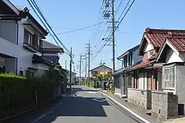 今岡町を通る旧東海道