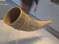 象牙の角笛（オリファント）。ペルガモン博物館蔵