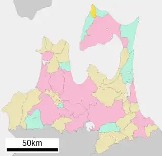 大間町位置図