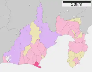 御前崎市位置図