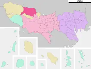 青梅市位置図