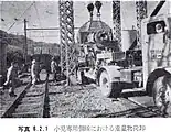 当駅北陸電力専用線における重量物荷卸