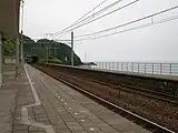 震災以前の駅ホーム