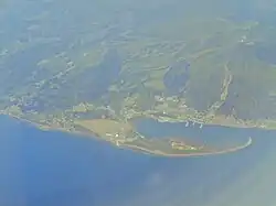 大湊飛行場を東南訪から空撮(2019年)
