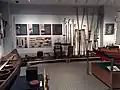 2階展示室の海苔生産用具（2015年7月31日撮影）