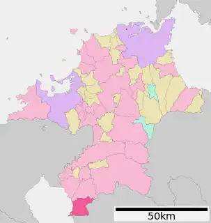 大牟田市位置図