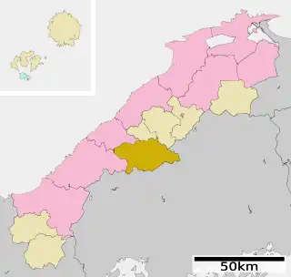 邑南町位置図