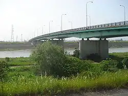左岸下流より