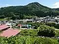 甲子大黒天本山の丘から眺める、小野川温泉街。