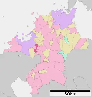 大野城市位置図