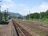駅構内と通過線(2007年6月)