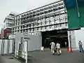 工事中の大岡山駅（2007年7月21日）