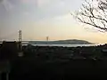 公園から望む明石海峡大橋
