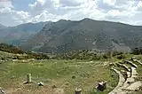 アクロポリスに残る古代の劇場跡