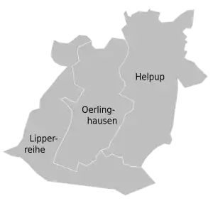 エルリングハウゼンの地区図
