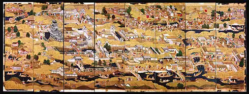 豊臣期大阪図屏風（エッゲンベルク城所蔵）