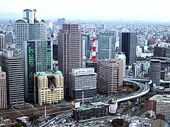 西梅田の超高層ビル群