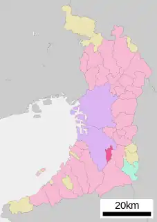 大阪狭山市位置図