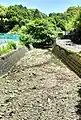 法伝寺別院の脇で水涸れする小鹿沢川（2023年5月撮影）