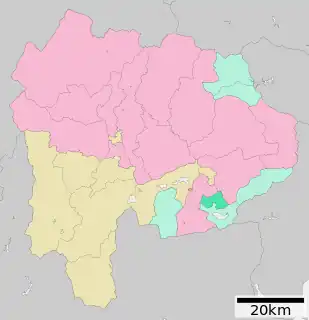 忍野村位置図