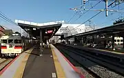 橋上駅舎化後のホーム