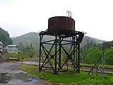 構内に残る給水塔(2006年5月)
